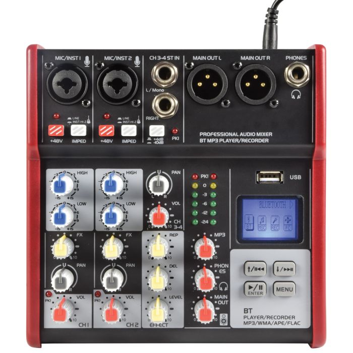 Citronic Csm-4 Mixer With Usb / Bluetooth Player