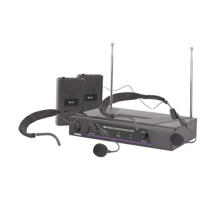 Dual Wirless Radio Microphone Package Headworn