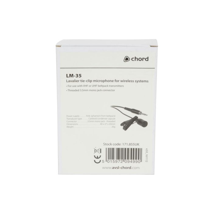 Chord Lm-35 Cardioid Lavalier Mic
