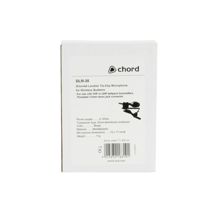 Chord Dlm-35 Discreet Omni-directional Lavalier Mic