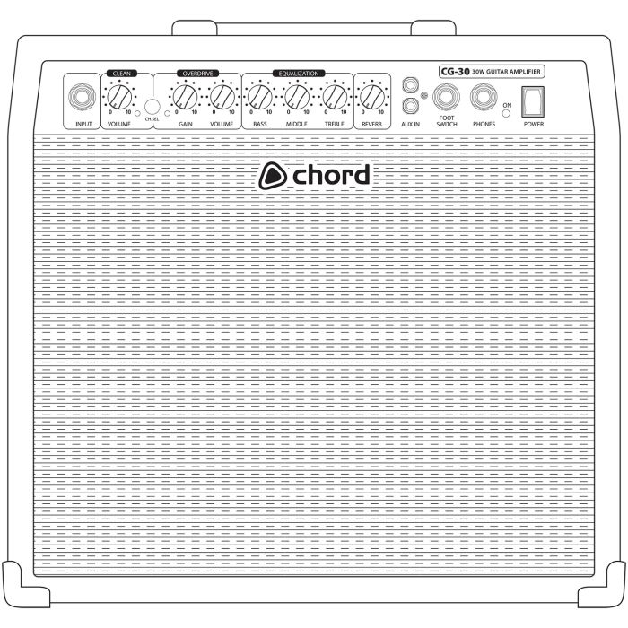 30w Lead Guitar Amplifier, Chord Cg-30