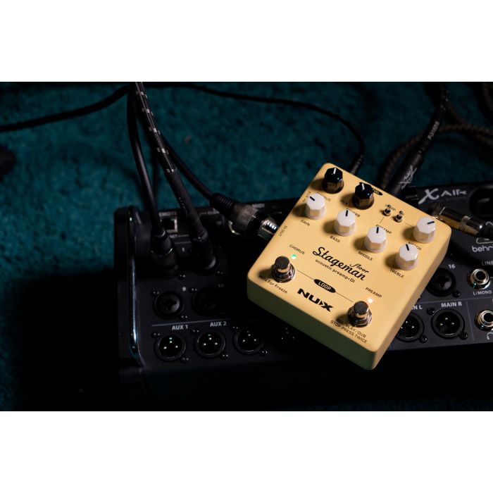 Nux Nap-5 Stageman Floor Acoustic Preamp Di Pedal