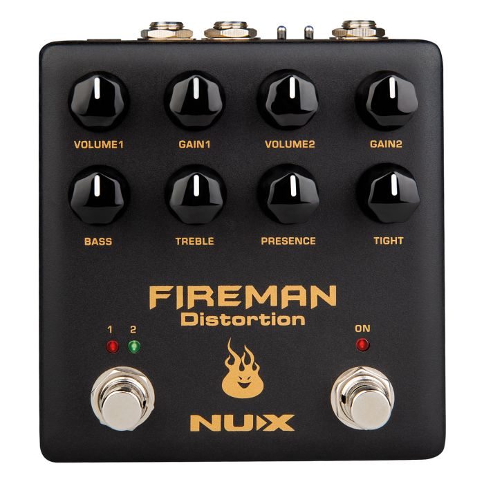 Nux Fireman Dual Distortion Guitar Pedal Stompbox