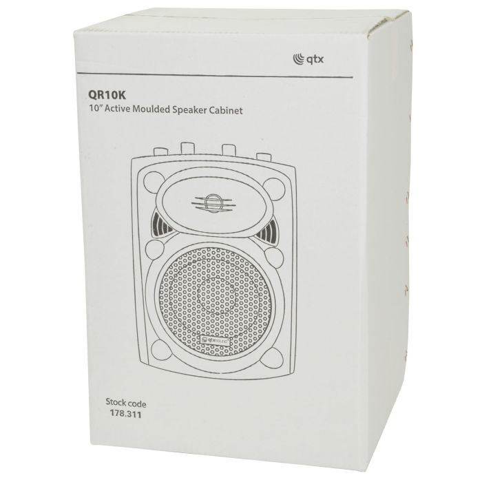 Qtx Qr10k Active Moulded PA Speaker Cabinet - 200wmax