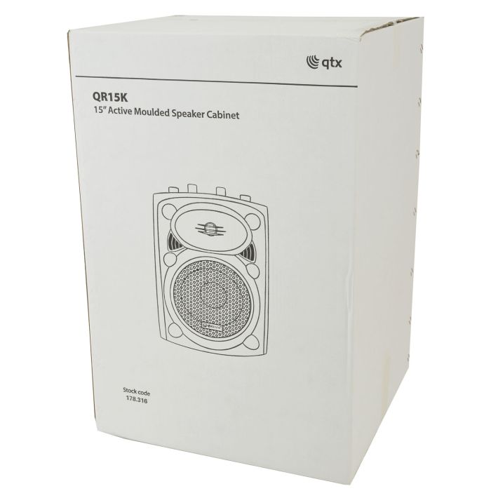 Qtx Qr15k Active Moulded Speaker Cabinet - 400wmax