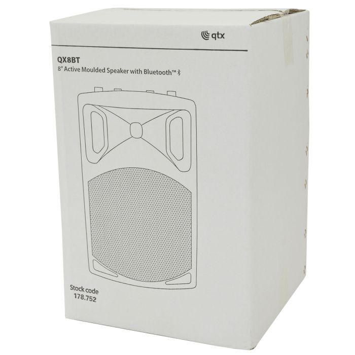 Qtx Qx8bt 8in 200w Active Live Karaoke Pa Speaker With Bluetooth
