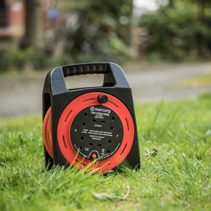 Mercury 4-gang Extension Reel With Thermal Cut-out 15m