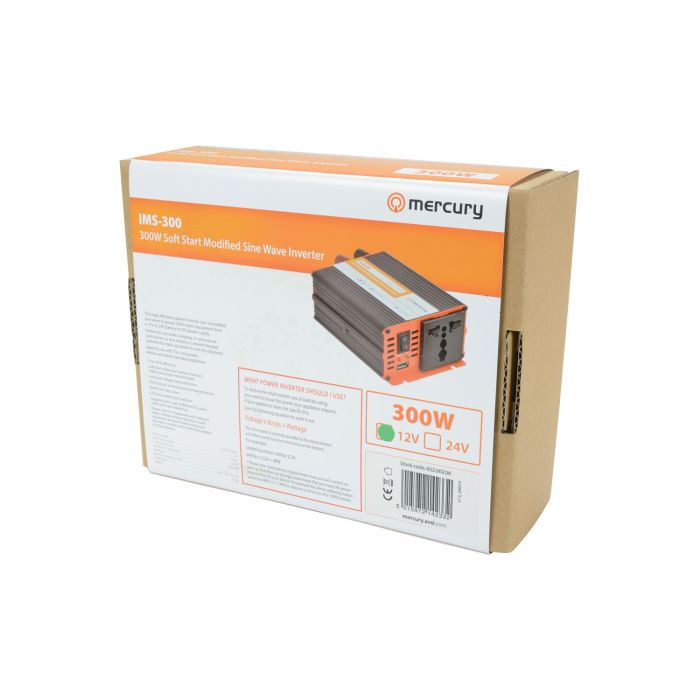 Mercury Ims300-12 12vdc 300w Modified Sine Wave Inverter