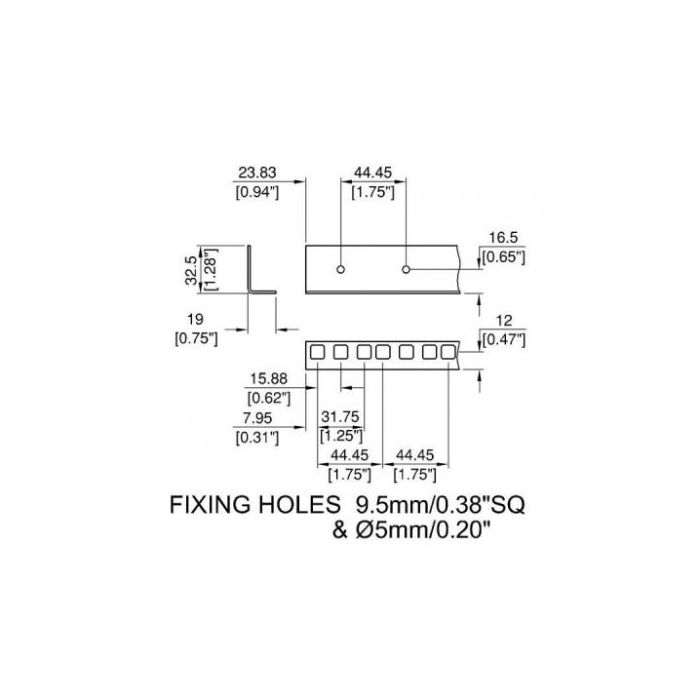 3u Rack Strip R0863/2mm-03