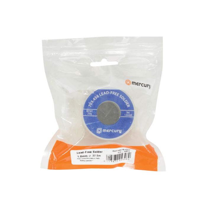 Mercury Lead-free Solder 1.0mm Dia 250g 37.5m Reel