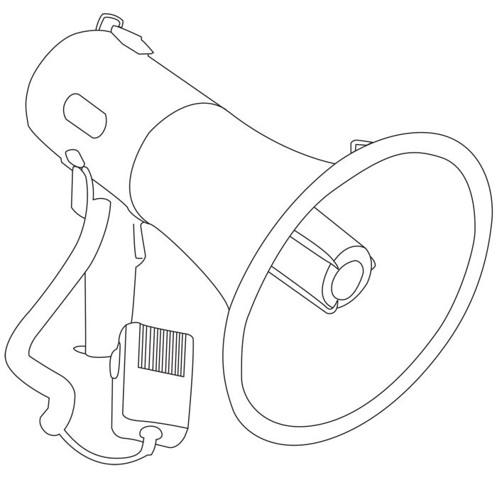 Adastra Mg-220d 30w Megaphone With Siren.