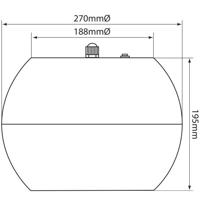 Adastra Ps65-w Pendant Speaker 16.5cm (6.5") - White