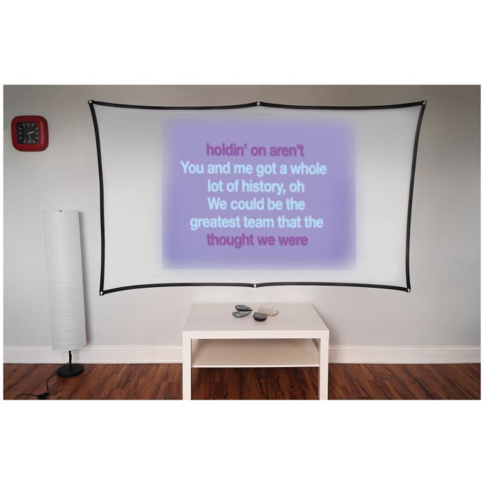 Electrovision 100" Foldable Projector Screen Curtain 16:9