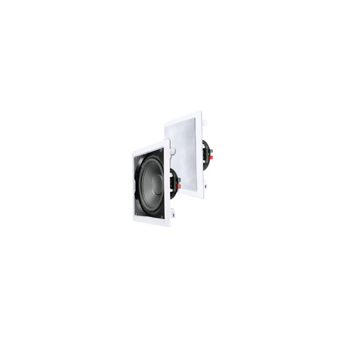 E-audio 12" In-wall Or Ceiling Dual Coil Sub-woofer 2x8ohms 180W White