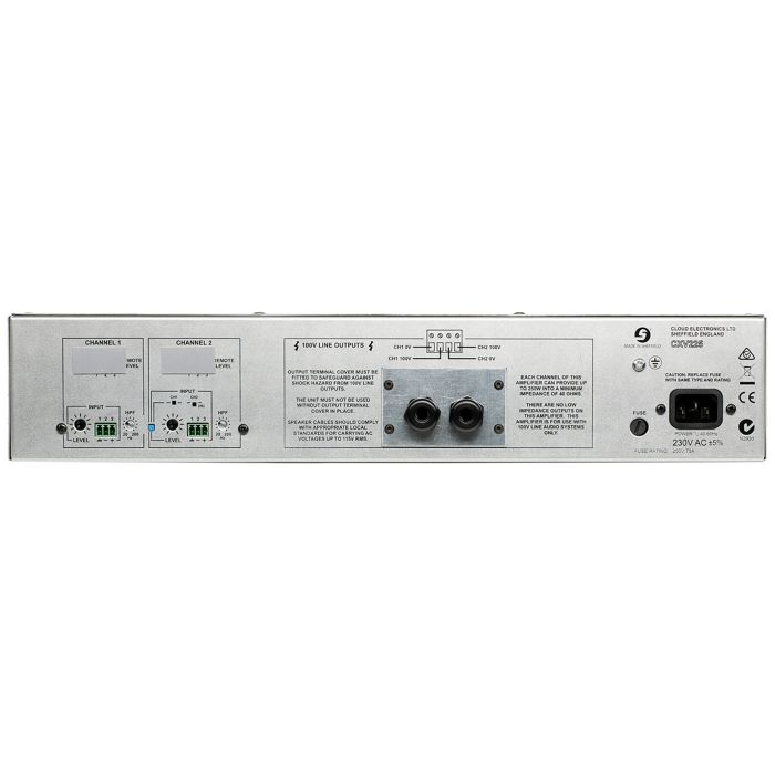 Cloud CXV-225 2 Channel 100V Amplifier 2 X 250 W