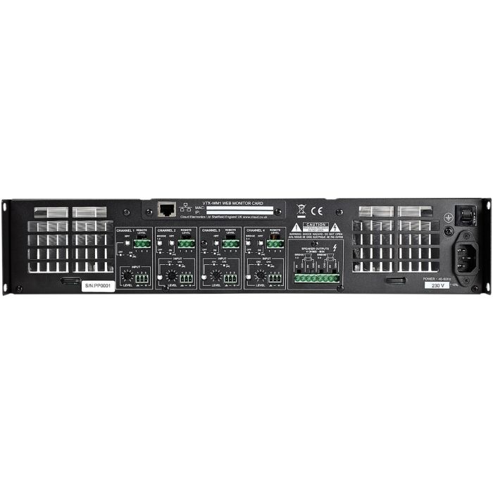 Cloud VTX4120 Power Amplifier 4x 120W/4