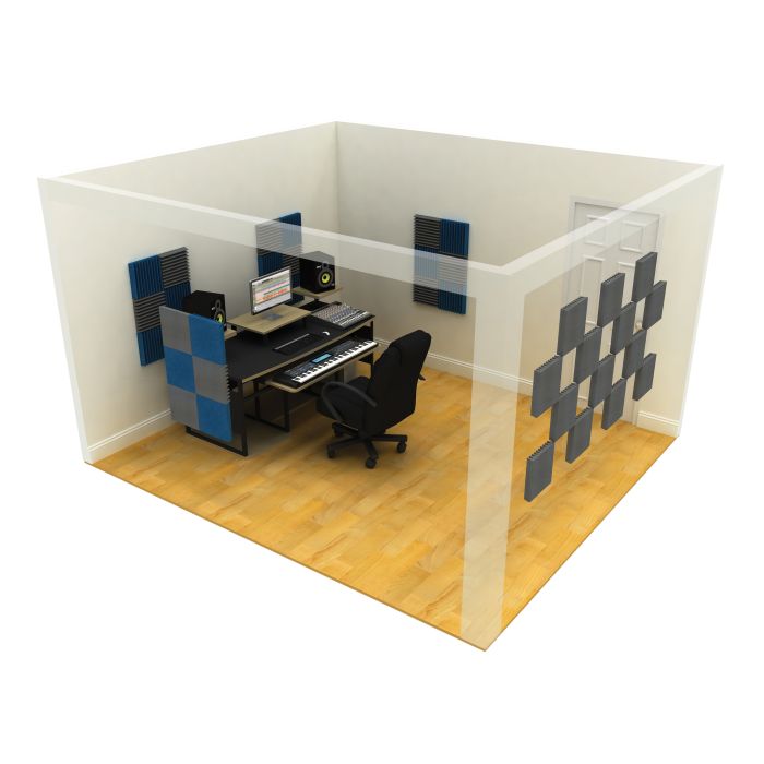 60 X 60 X 5cm Foam Acoustic Tiles (Pack of 8) (Colour Charcoal Grey)