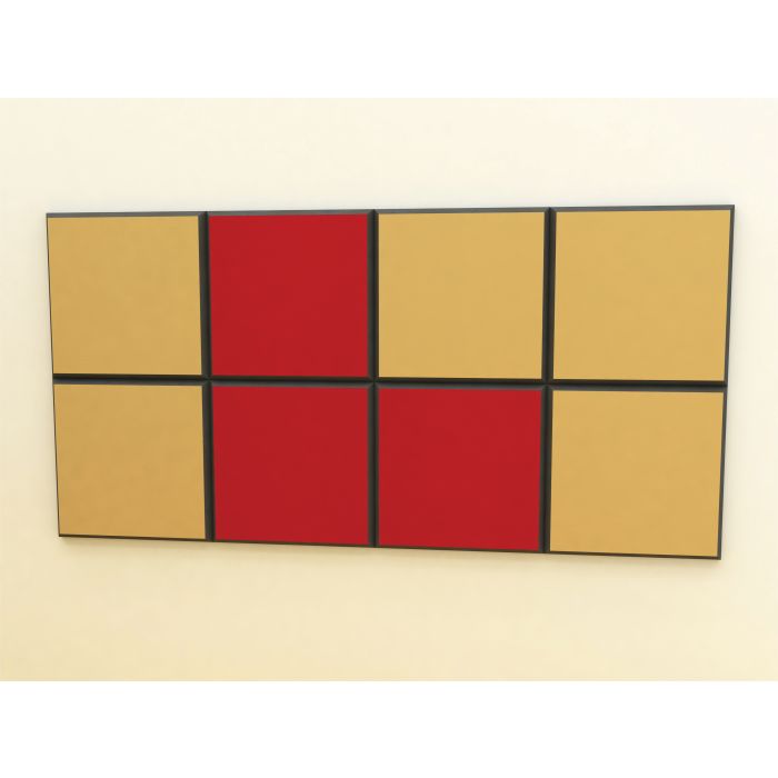 6 x Acoustic Sound Proofing 60 x 60 x 5CM FABRIC FACED TILE Natural