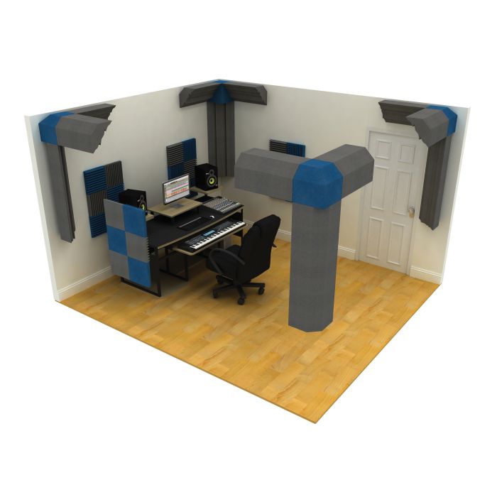 30 X 30 X 30cm Corner Acoustic Cube (Pack of 2) Electric Blue