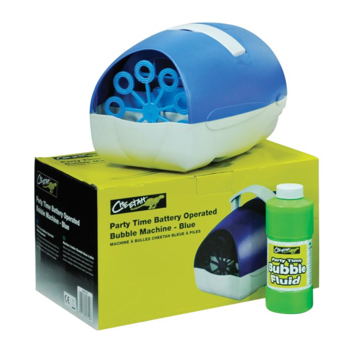 Bubble Machine Battery Mains Operated Blue For DJ Party Wedding Kids