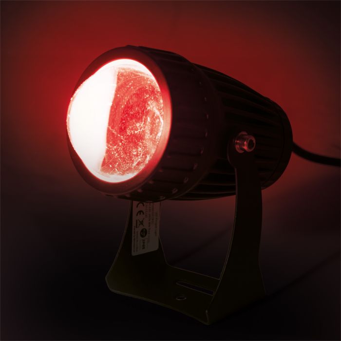 FXLAB 8W RED LED Pinspot with Black Body