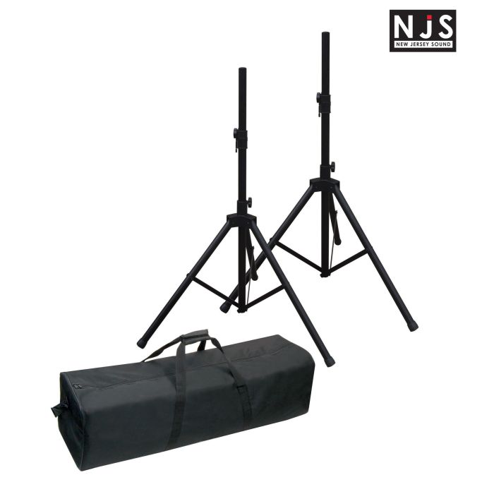 New Jersey Sound Corp 35mm Speaker Stand Package 2x Stands plus Bag