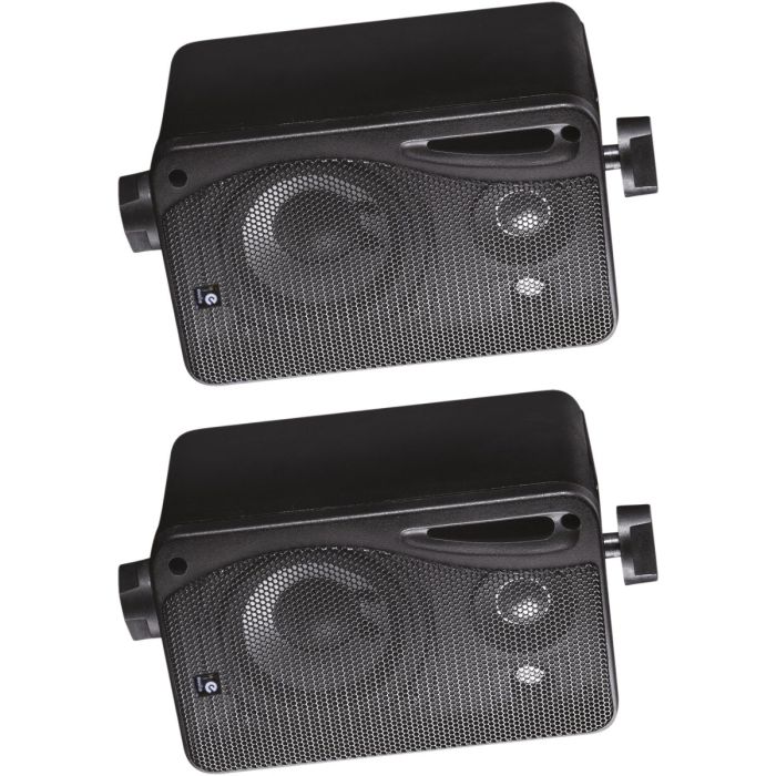 Outdoor Stereo Speakers Weather Resistant Pair Wall Mounted Loudspeakers 3inch