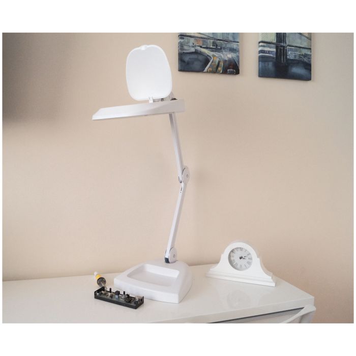 Eagle Desktop LED Articulated Illuminated Magnifier With 6" Lens