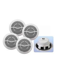 e-audio 4 Way Bluetooth Ceiling Speaker & amplifier Kit