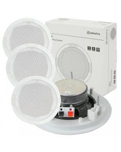 3x White Ceiling Wall Speakers Easy Fit 35w 8ohm 5inch 100.031B
