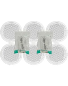 6x In-ceiling White Wall Speakers + Cables 100.031B