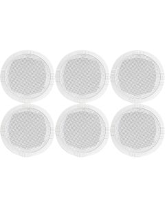 6x Ceiling Wall Hifi Surround Sound Speakers 35w 8ohm 5inch White 100.031B