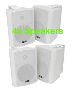 Adastra bc5-W 4 X Stereo 90w White Speakers 5.25”  100.904 B2