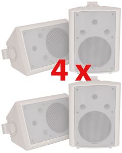 4x White Stereo Corner Speakers 8in  Bc8-W 100.910uk B