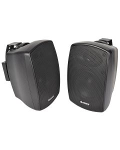 Pair Adastra bh4-B Black Indoor,Outdoor Speakers With Brackets