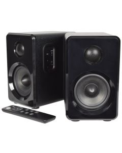 Avlink Abs35blk Active Bluetooth Bookshelf Speakers Black
