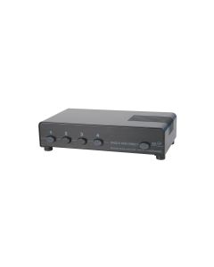 4 Port/Zone Stereo Speaker Selector Splitter Switch -100W Audio Distribution Box