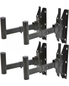 4 x ADJUSTABLE SPEAKER 35mm WALL BRACKETS Max Load 50kg Vertical Extend 129.097
