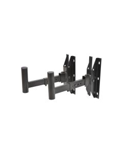 QTX Heavy Duty Adjustable Speaker Wall Brackets with 35mm Pole Mount (Pair)