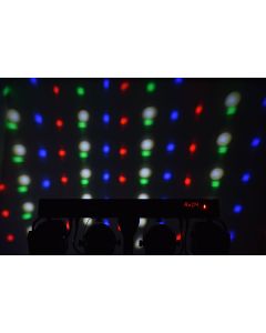 Qtx Recharge Dj, Rechargeable Led Derby Par Bar With Tripod Stand