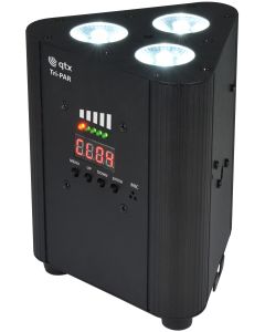 Qtx Tri-par Rechargeable DMX Par Uplighter Wall Wash Light