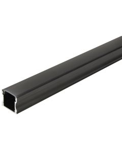 2m Aluminium LED Tape Profile Tall Crown Black