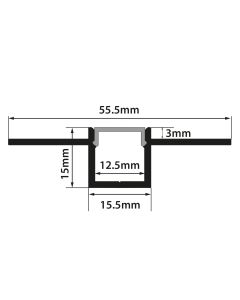 Lyyt Flush Mount Plaster In 2m