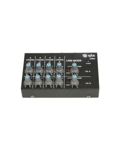 Qtx Lm82 4 Stereo Channel Line Level Instrument Mixer