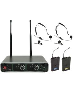 Chord Su20-b-by Dual Beltpack Wireless Microphone Set 