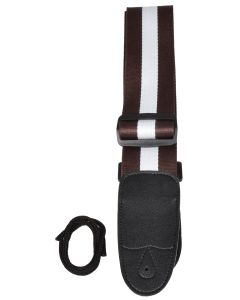 Chord Gs-br-wh Guitar Strap Webbing Brown & White