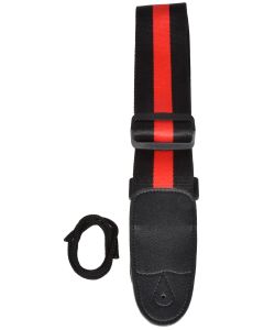 Chord Gs-bk-rd Guitar Strap Webbing Black & Red