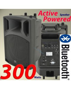 10" Active Powered Disco Party DJ Wedge Monitor Speaker Portable PA System