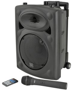 QTX QR8PABT 8inch Portable PA Speaker, Bluetooth & Wireless Microphone