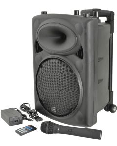 QTX QR10PABT 10inch Portable PA Speaker, Bluetooth & Wireless Microphone